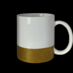 mug blanco borde escarchado